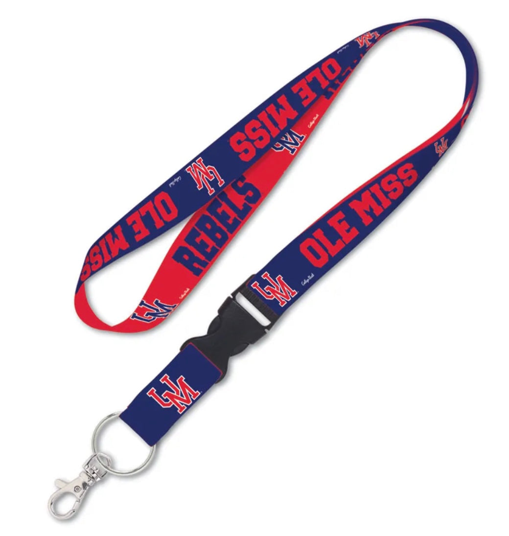 Wincraft Ole Miss Lanyard Reversible Red/Navy