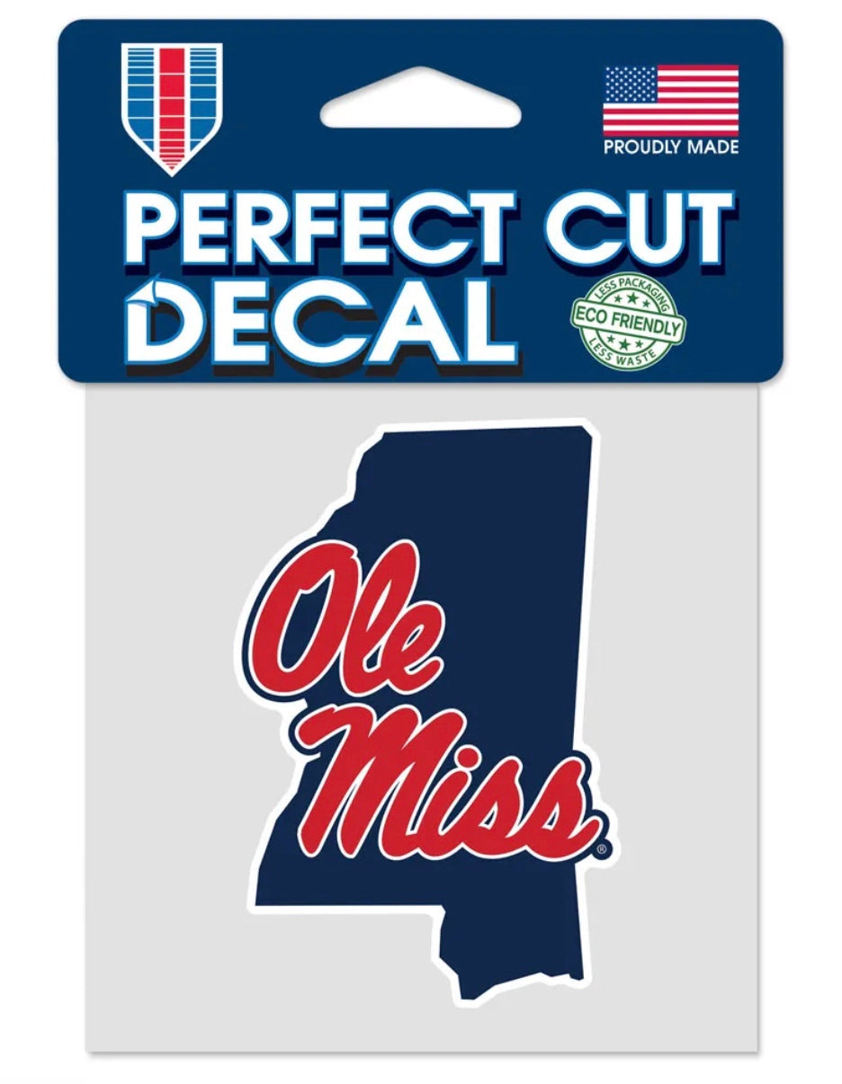 Wincraft Ole Miss Navy Perfect Cut Decal