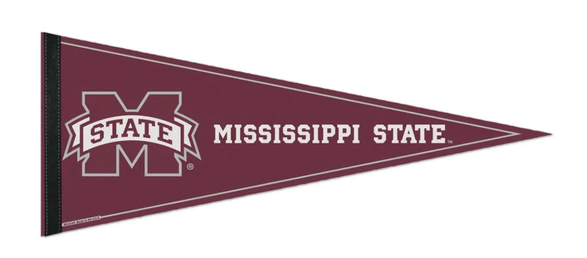 MISSISSIPPI STATE BULLDOGS CLASSIC PENNANT, CARDED 12" X 30"