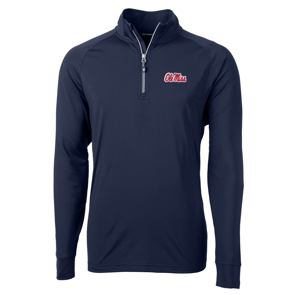 Adapt Eco Knit Quarter Zip Hotty Toddy Script Navy