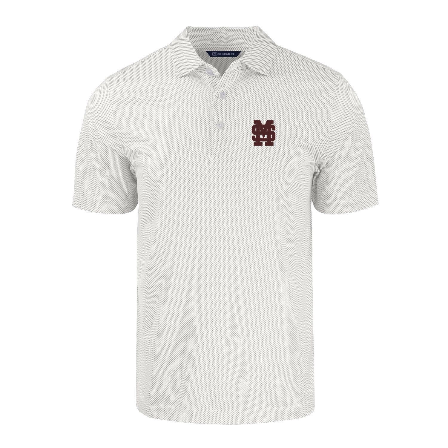 Cutter & Buck Pike Eco Symmetry Print Recycled Polo- M over S Logo