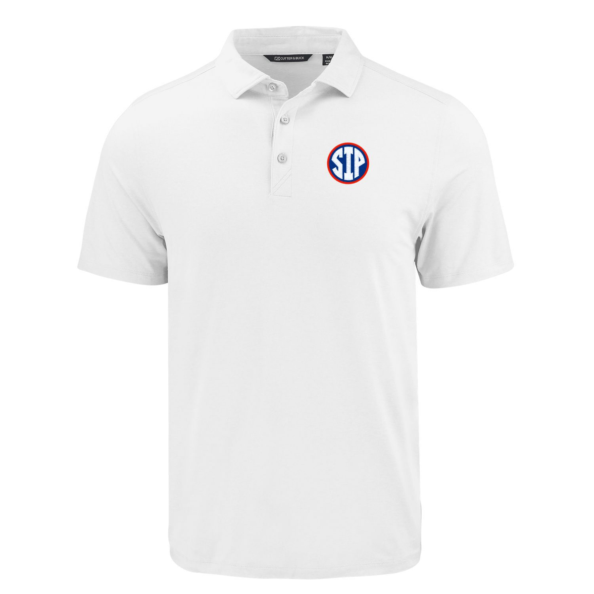 Cutter and Buck Coastline Epic Comfort Polo - White with Sip Logo