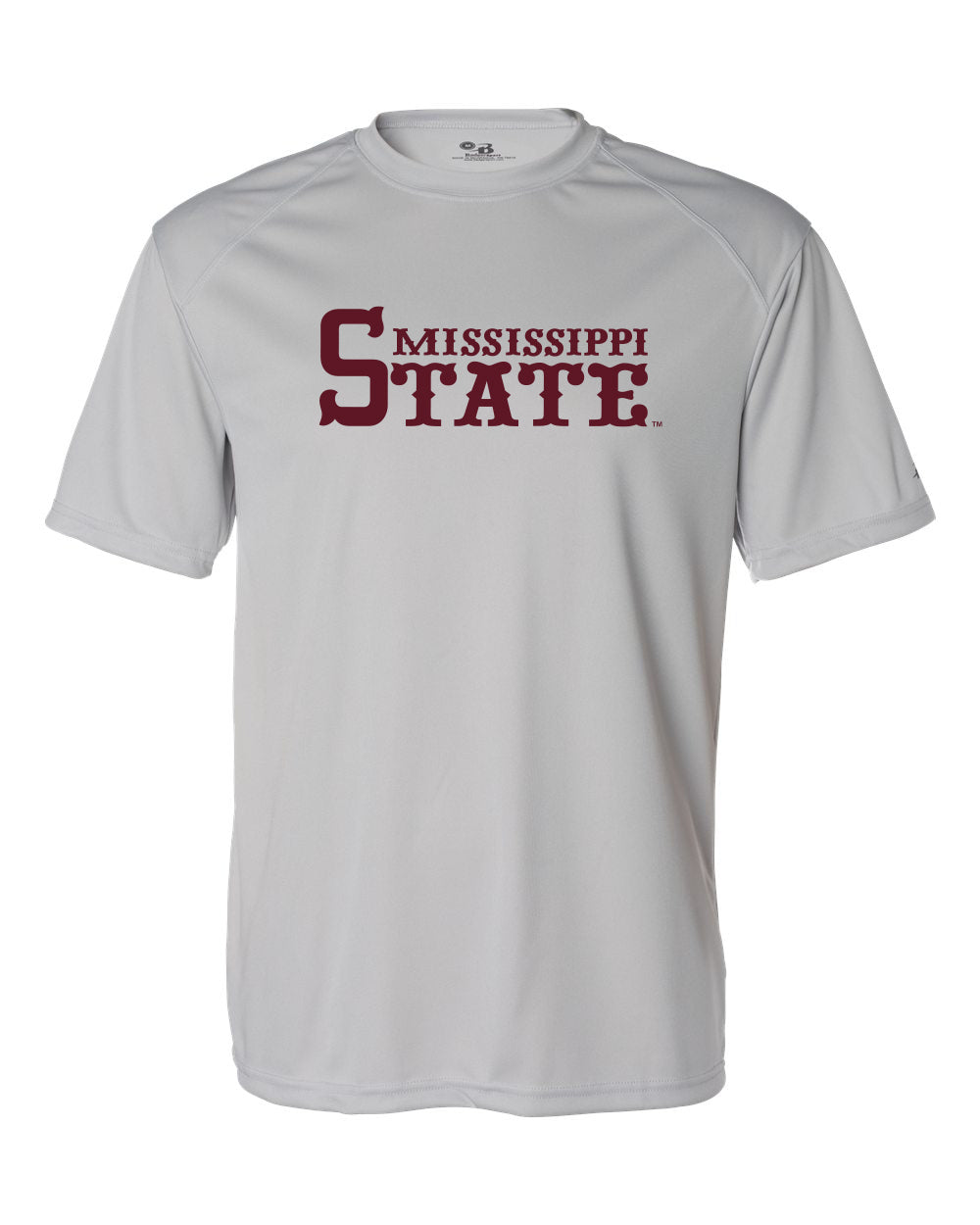 Badger Mississippi State Silver Dri-Fit T-shirt