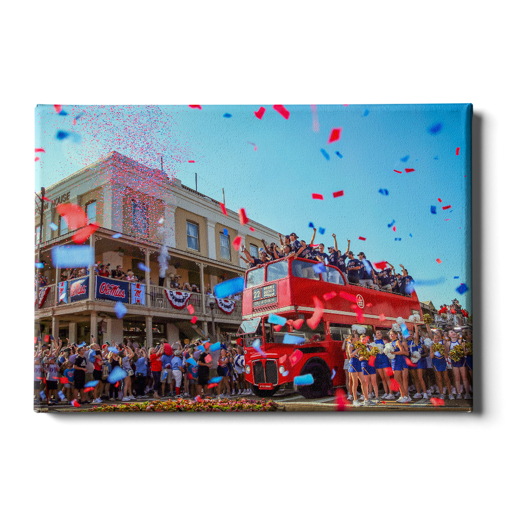 Double Decker Parade of Champions Canvas 24x16