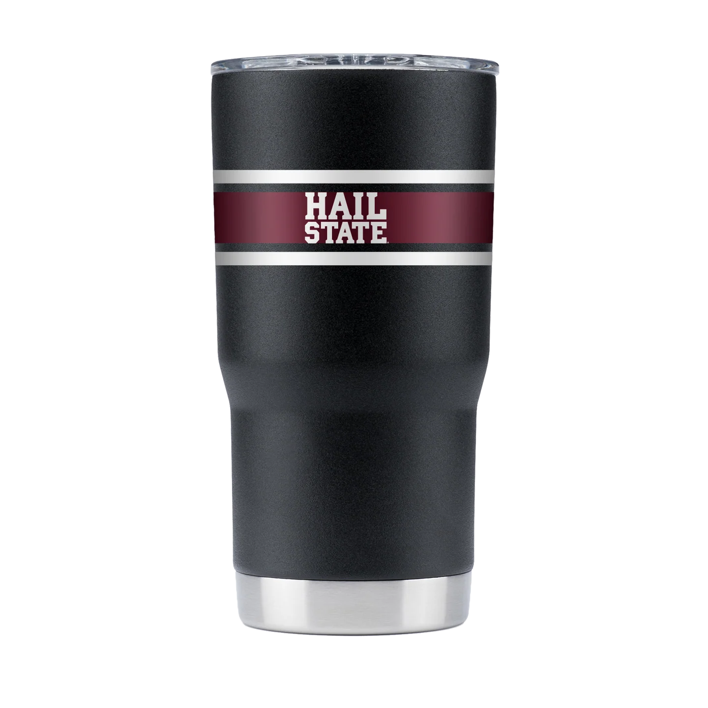 Gametime 20 0z State Script Black tumbler- "Dark mode"