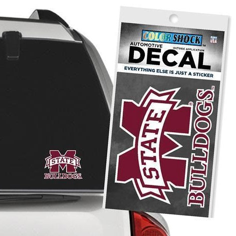 Color Shock M State Bulldogs Decal