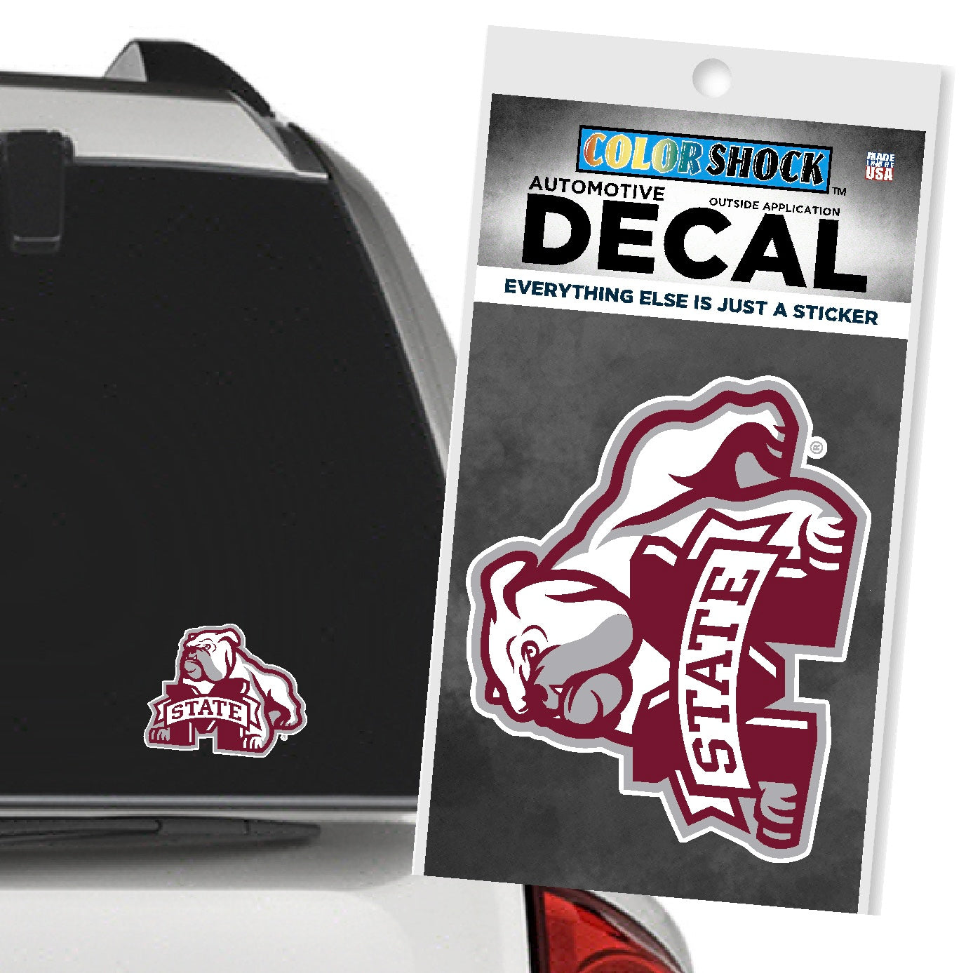 Color Shock Bulldog Decal 3x4