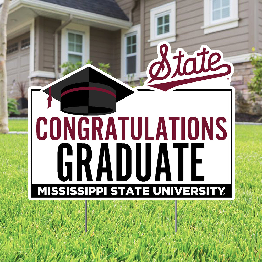Congratulations Mississippi State Graduate Yard Sign