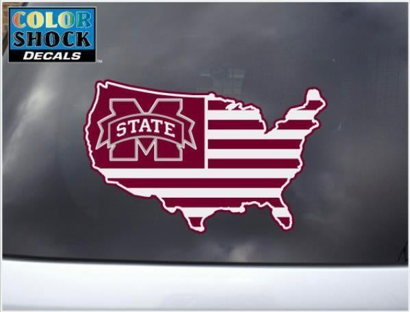 Mississippi State Stripe Decal