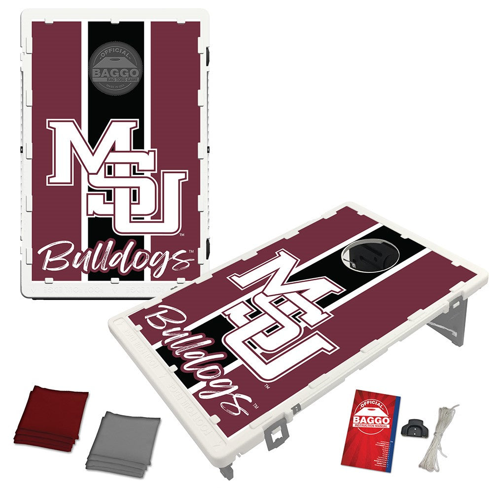 Mississippi State Bulldogs MSU 90s Retro Baggo Bean Bag Toss Portable 2x3 Cornhole Game