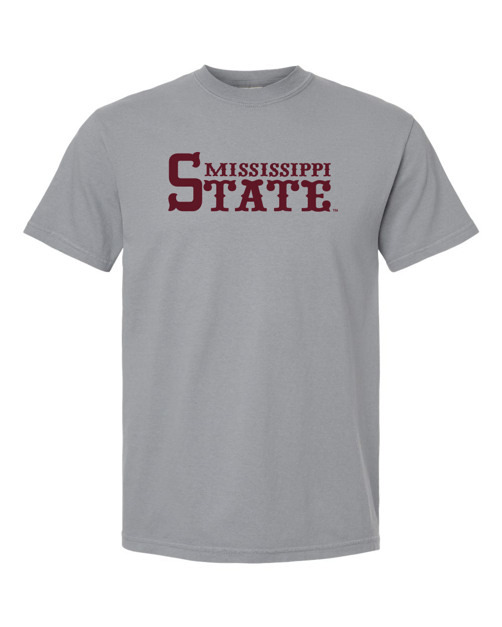 Comfort Color Mississippi State Grey Tee with 1985 design