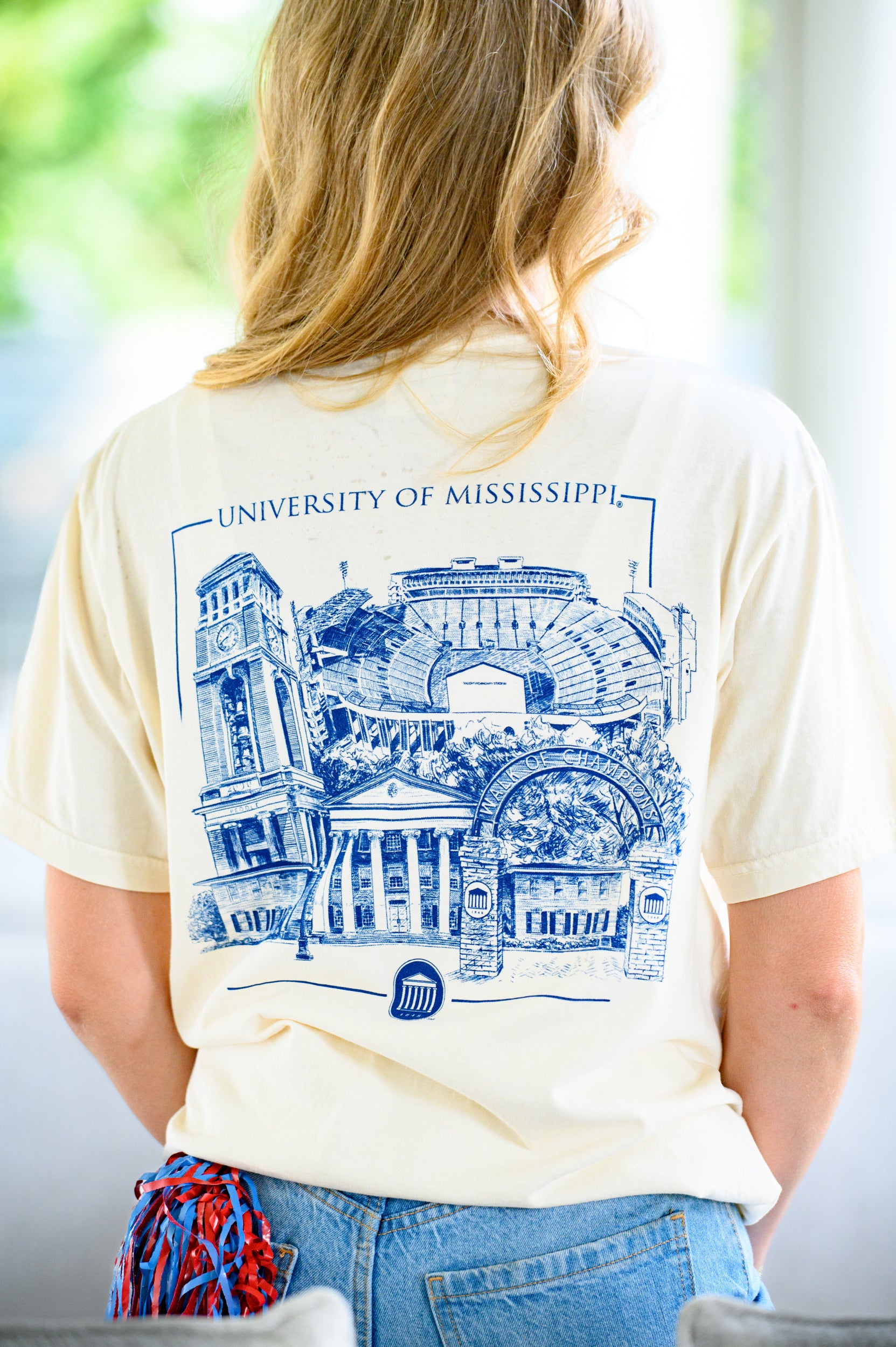 Ole Miss Comfort Color Campus Landmarks Tee