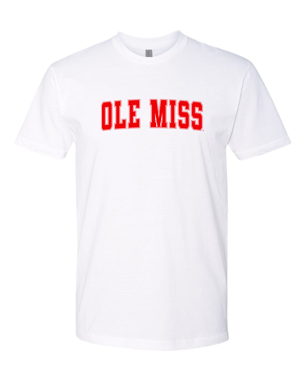 Next Level White Ole Miss Tee