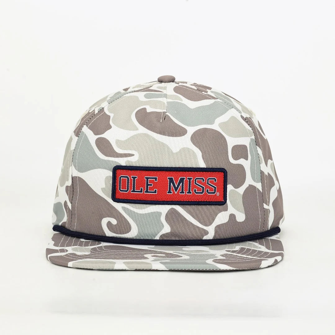 Ole Miss Poly Rope Hat - Camo