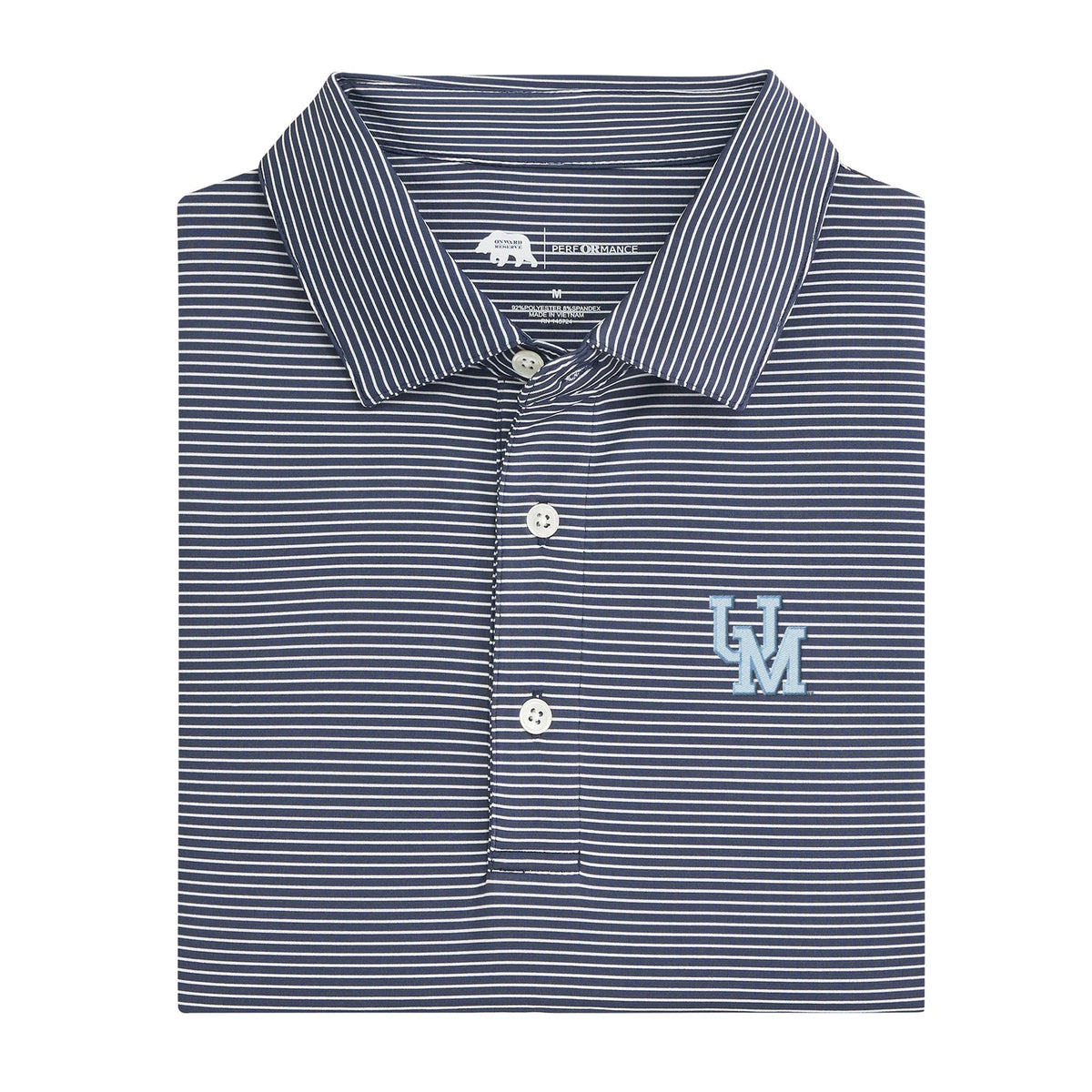 Ole Miss UM Birdie Stripe Performance Polo