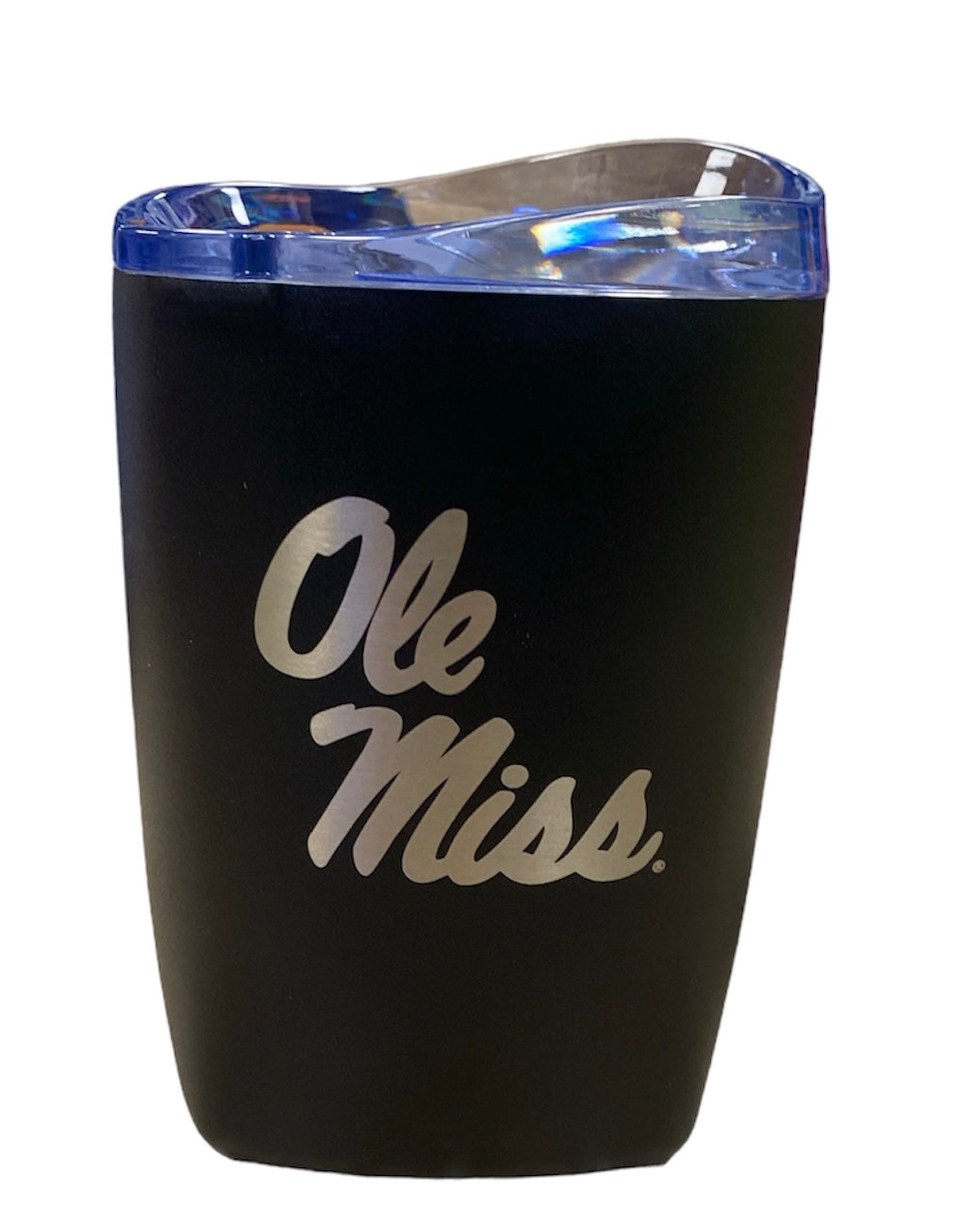 Ole Miss Black 10 Oz. Stainless Steel Rocks Tumbler