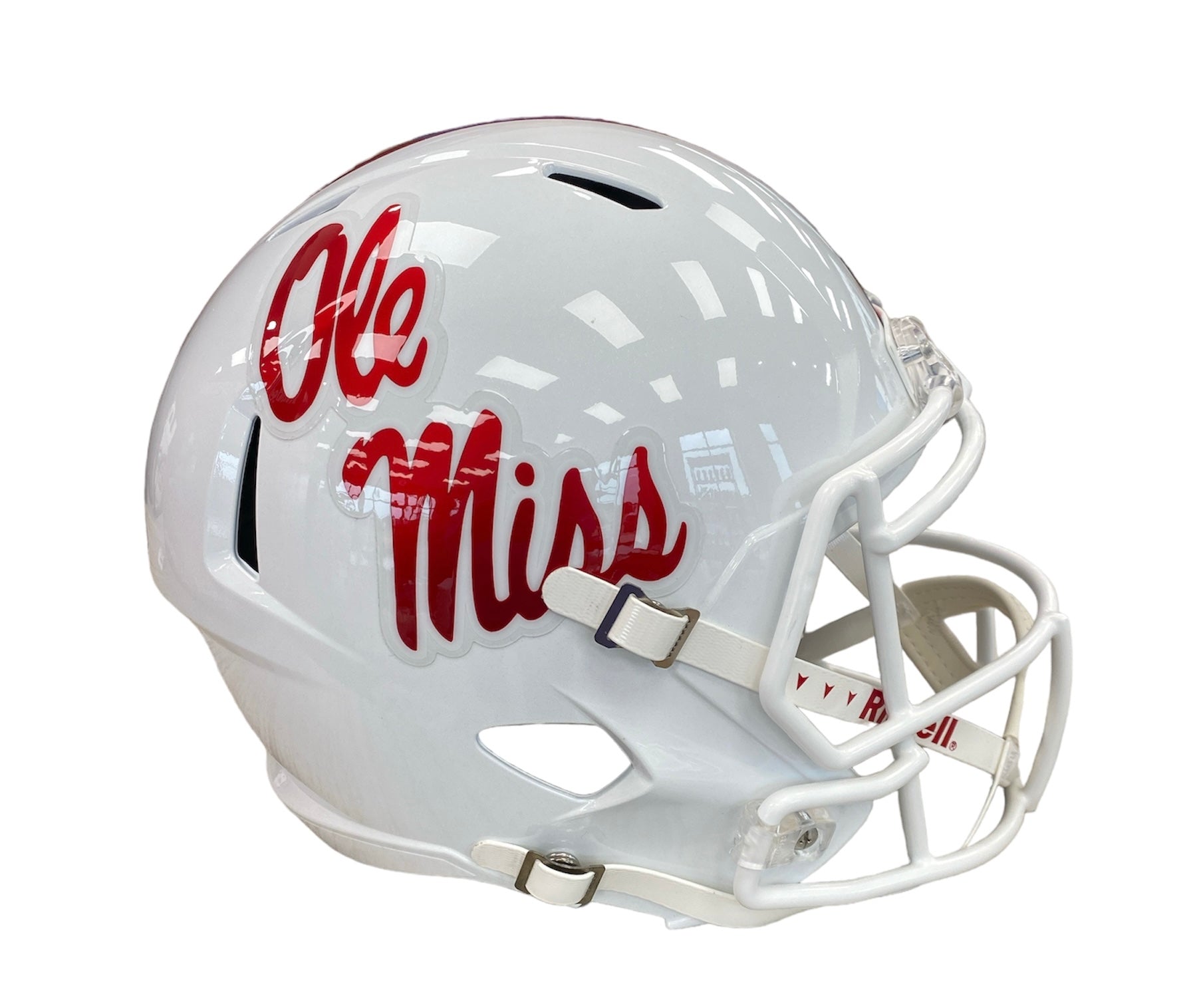 Ole Miss Riddell Replica Speed Football Helmet - White