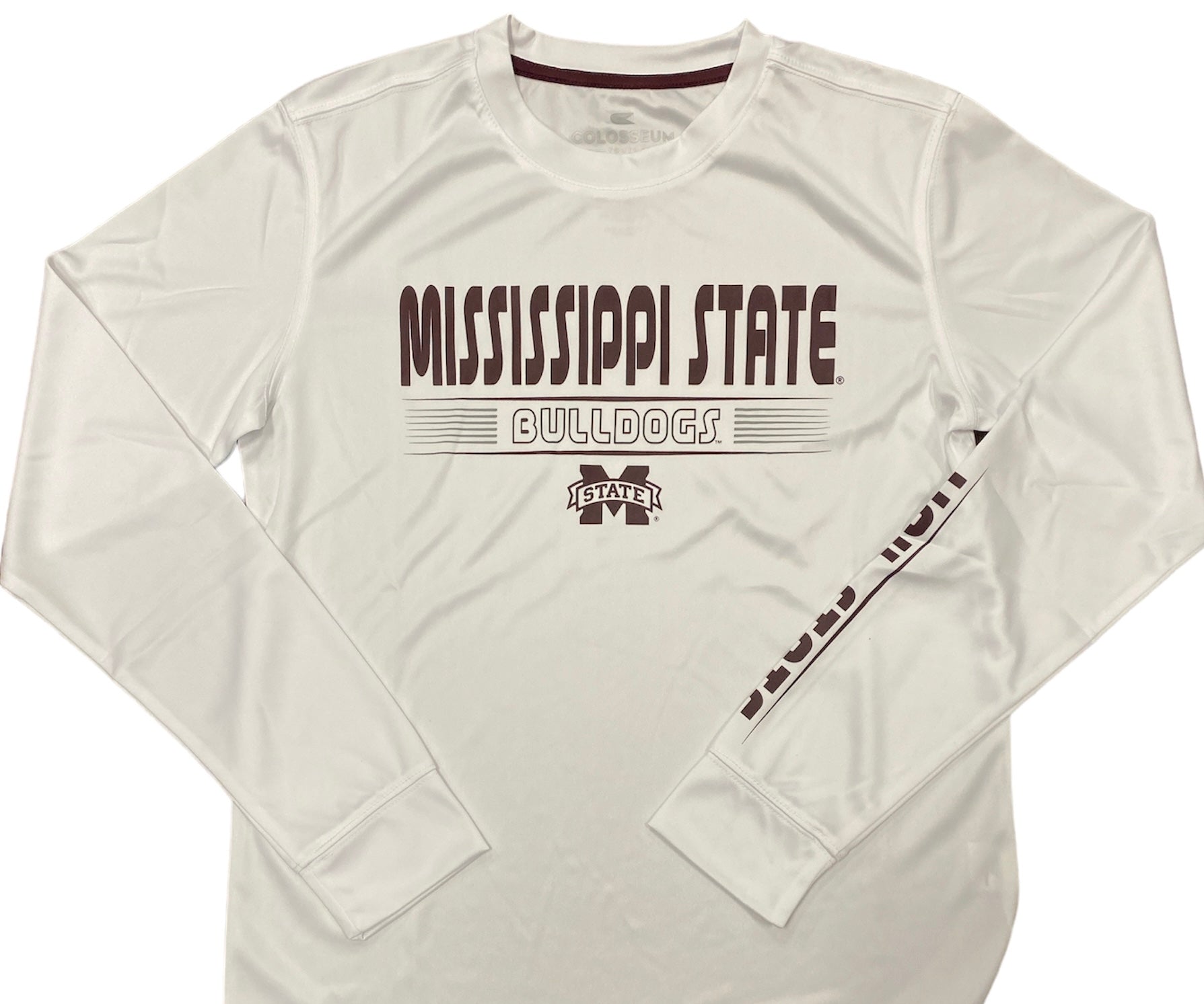 Mississippi State Colosseum Youth Dri Fit Long Sleeve tee