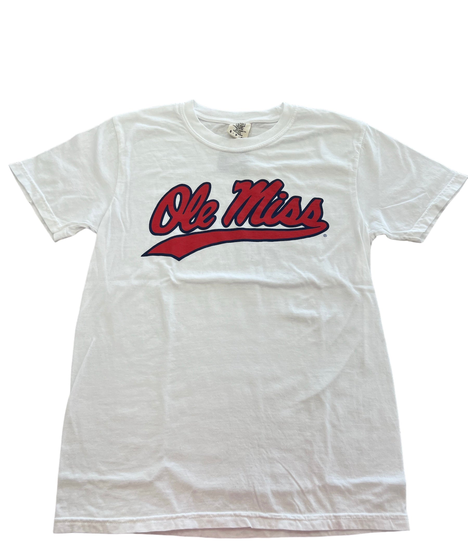 Ole Miss White Swoosh T-Shirt