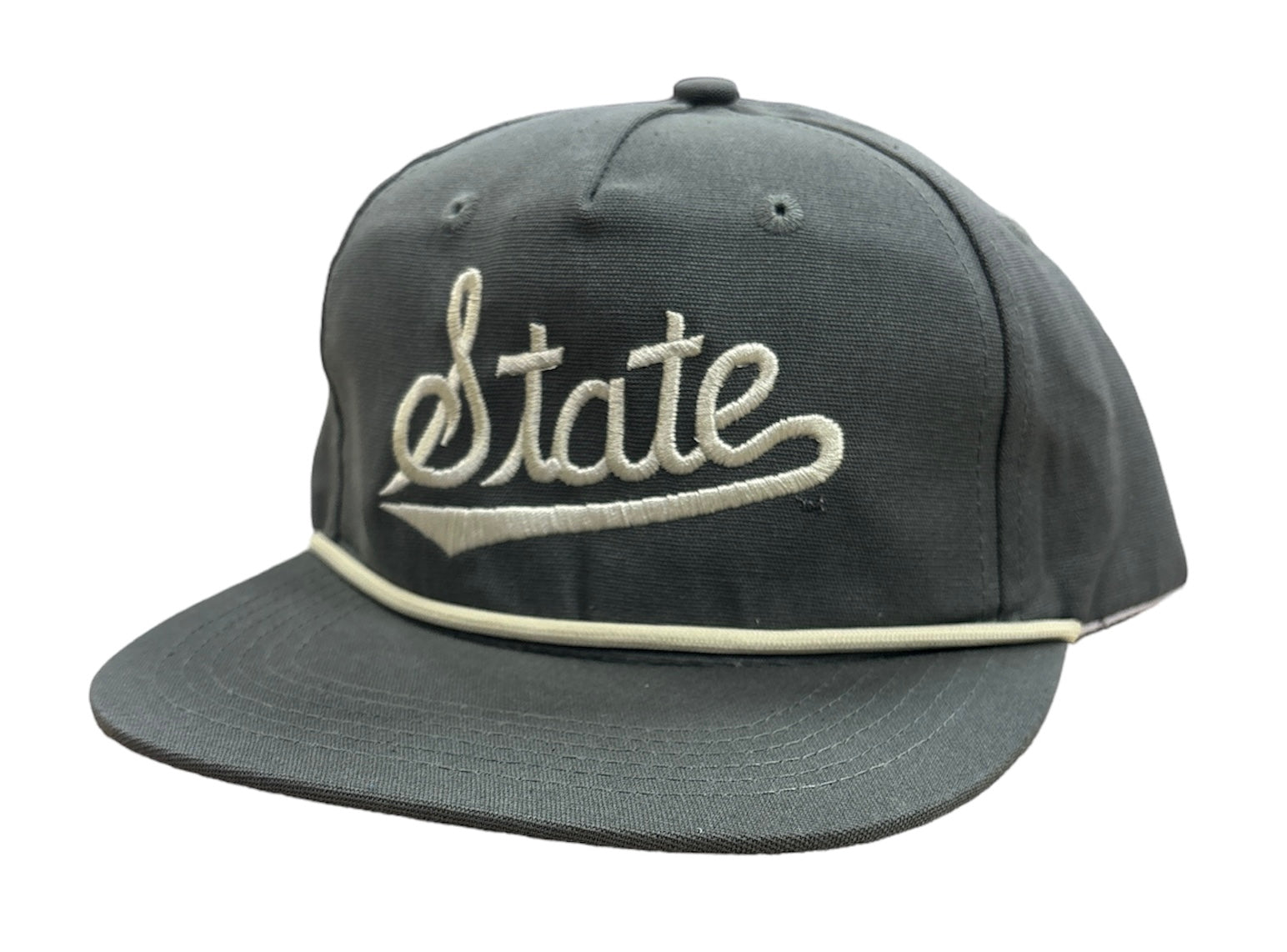 Speckle Bellies Mississippi State Grey Rope Cap