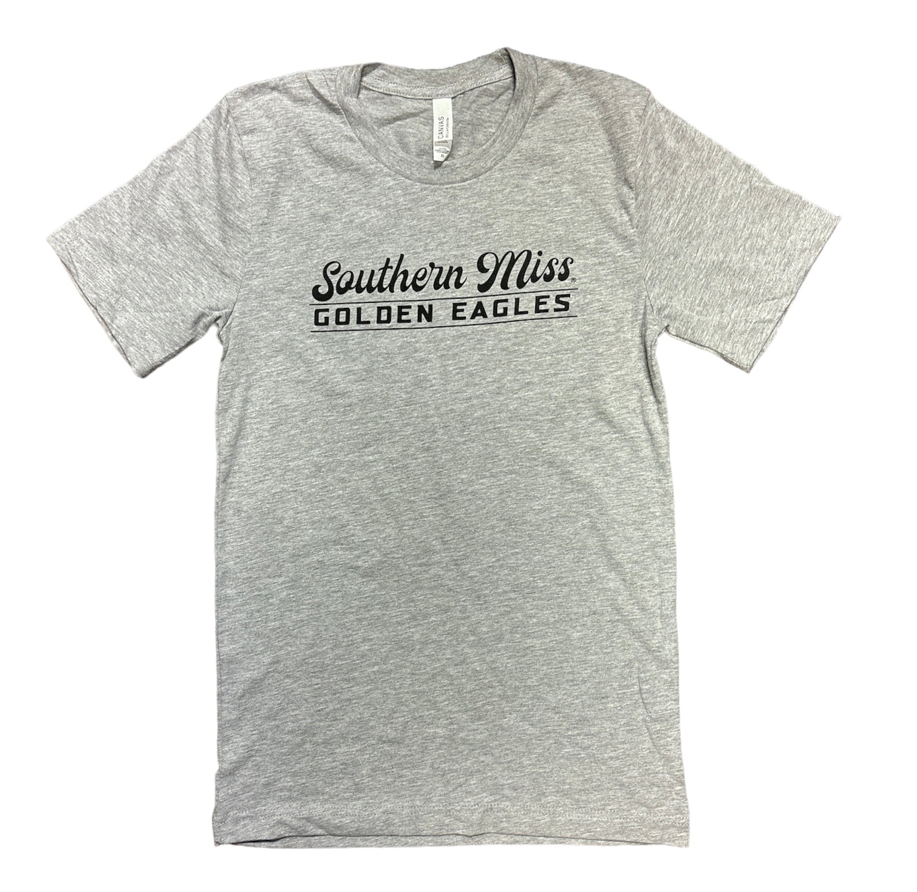 Bella Canvas Grey Southern Miss Baseball Tee