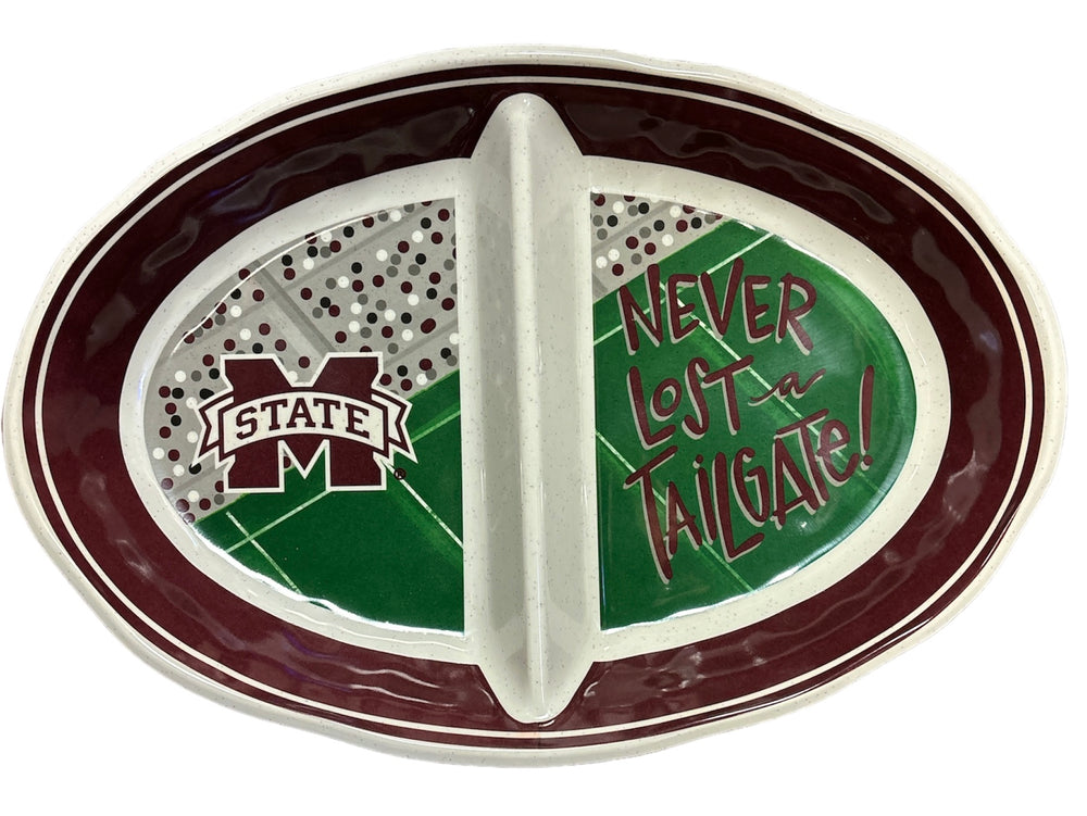 Magnolia Lane Mississippi State Never Lost A Tailgate Divided Platter