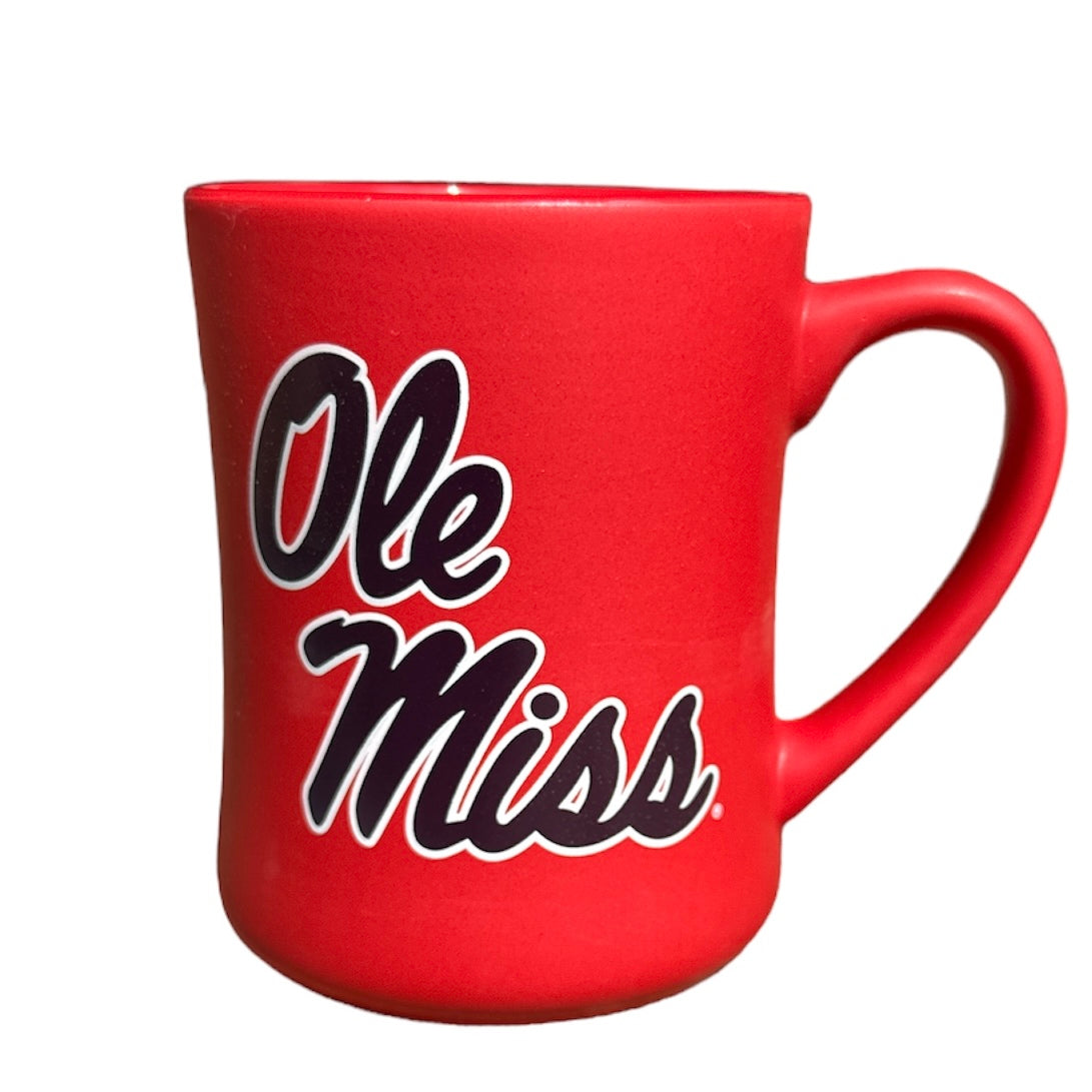 Ole Miss Rebels Matte Red 16oz. Mug