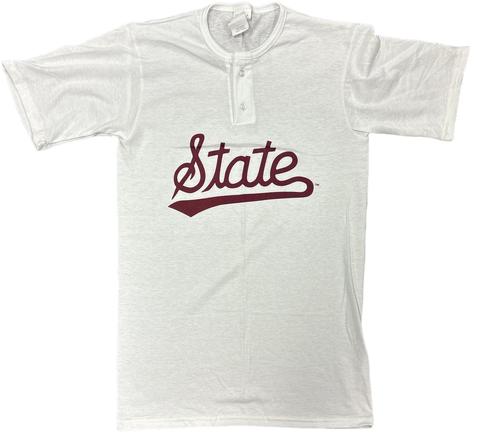 Mississippi State Henley with State Script