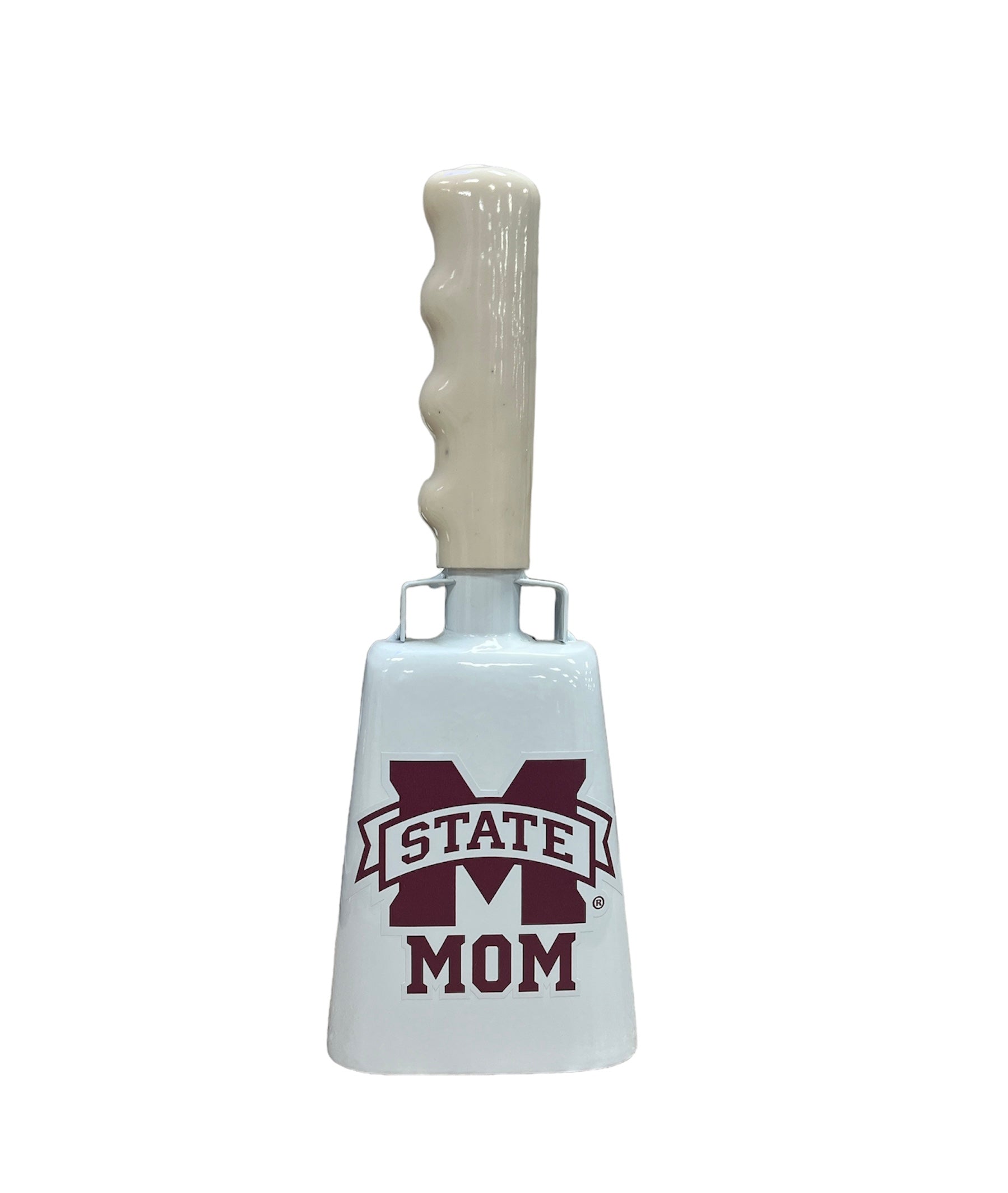 BullyBell Medium White M State Mom Cowbell