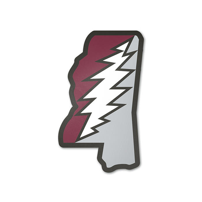 Mississippi State Bolt Decal