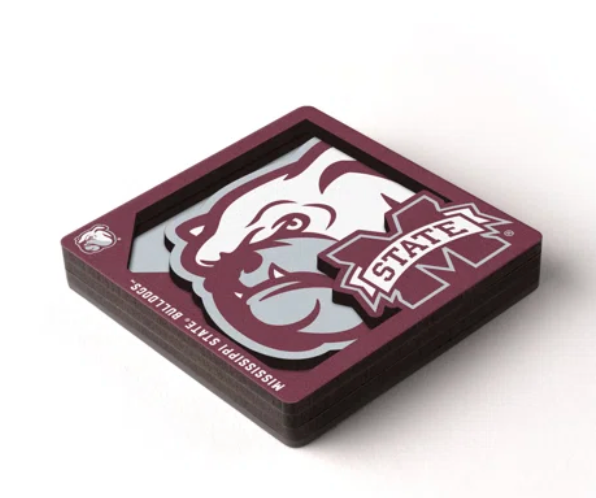 Mississippi State 3D Logo Series Magnet