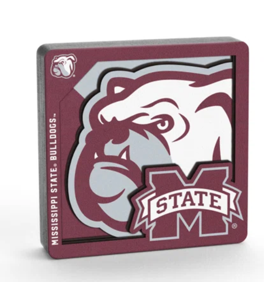 Mississippi State 3D Logo Series Magnet