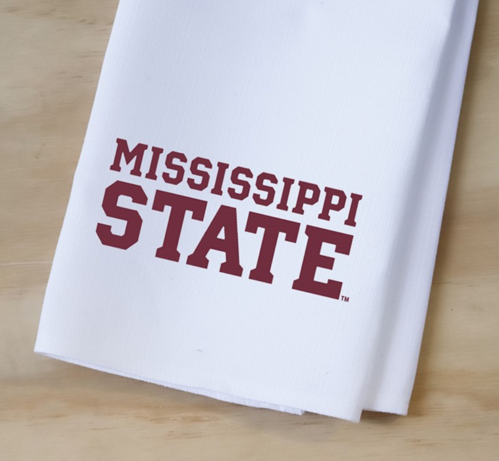 Little Birdie- MISSISSIPPI STATE WORD MARK TEA TOWEL