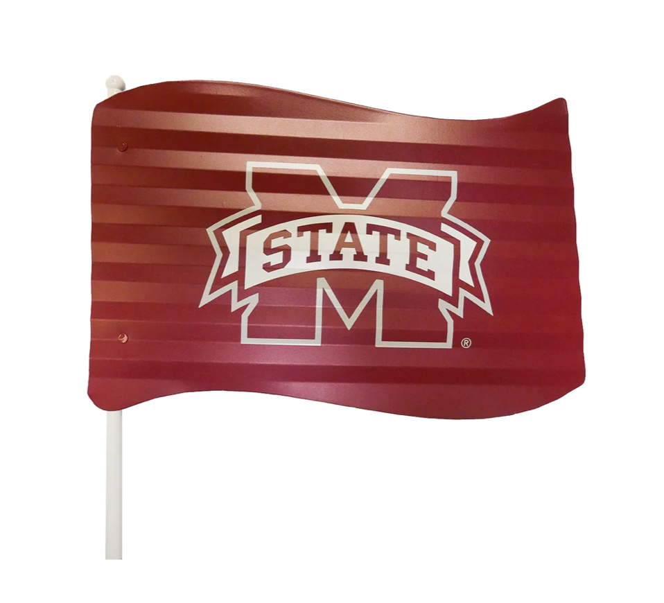 Mississippi State Metal Flag Garden Stake