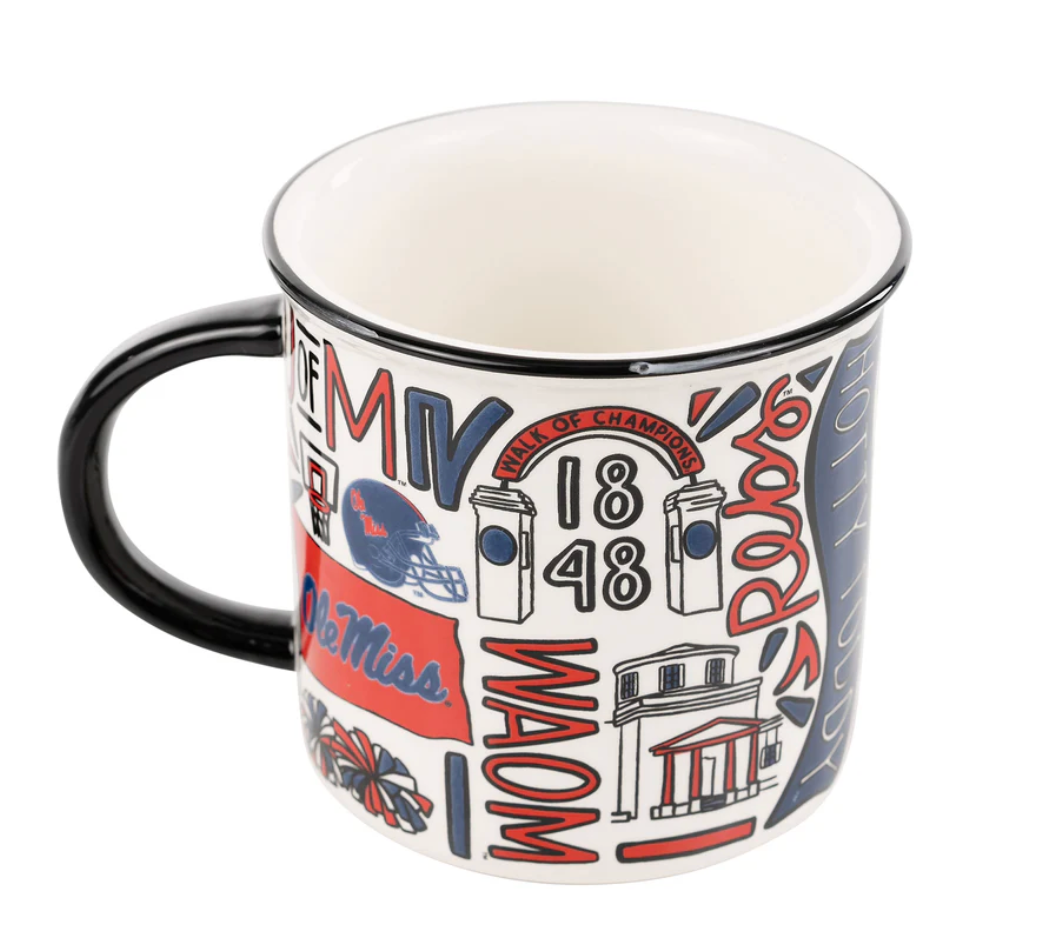 Ole Miss Collage Campfire Mug