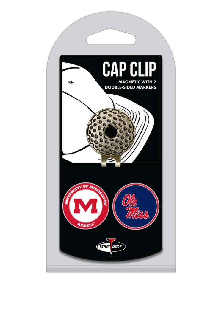 Ole Miss Magnetic Cap Clip with 2 Double Sided Markers
