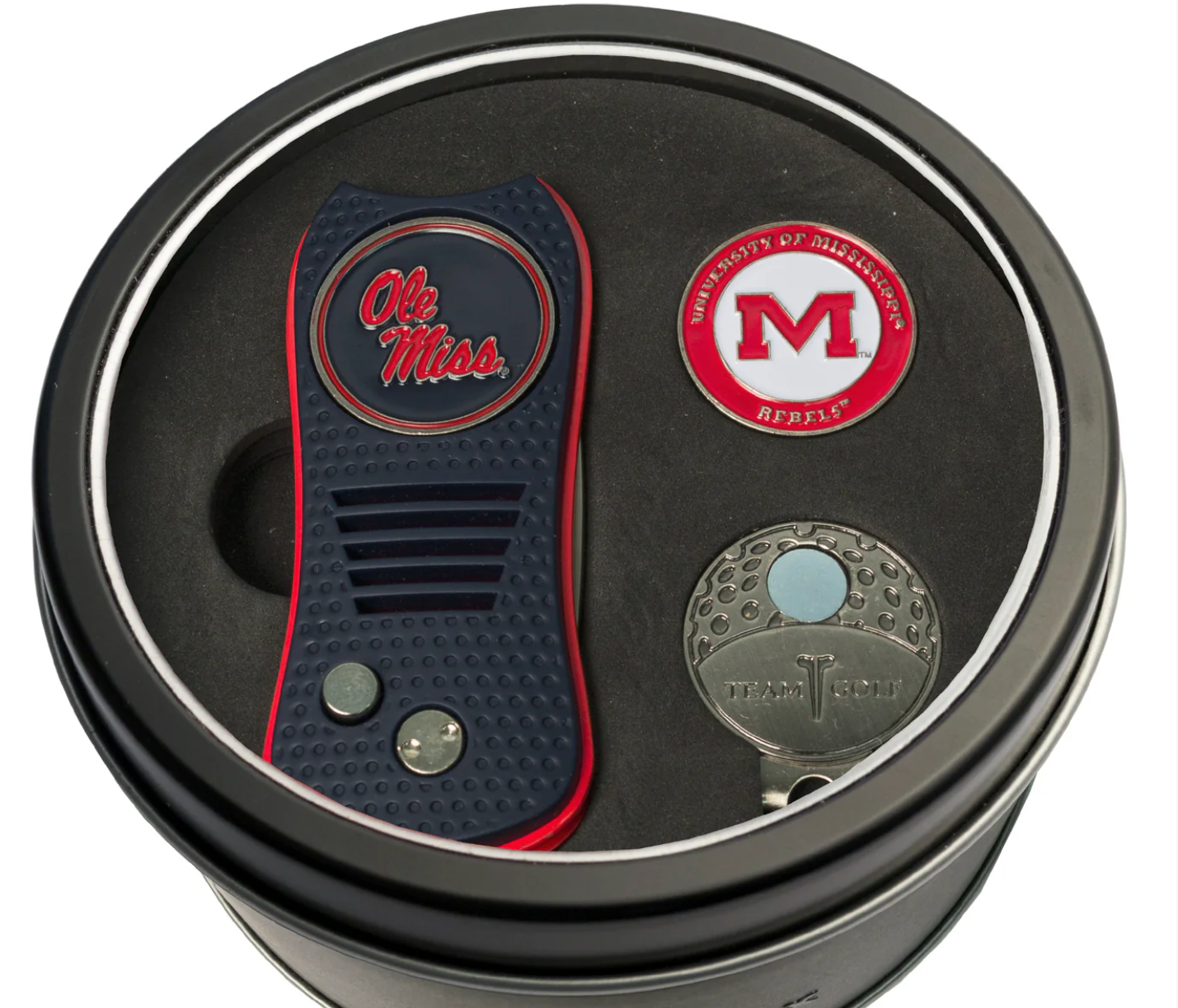 Ole Miss Switch Cap Clip Tin