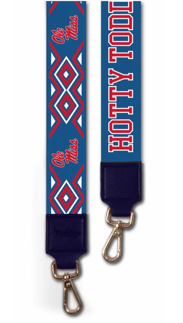 Desden Ole Miss Wide Guitar Strap Style Purse Strap 2"