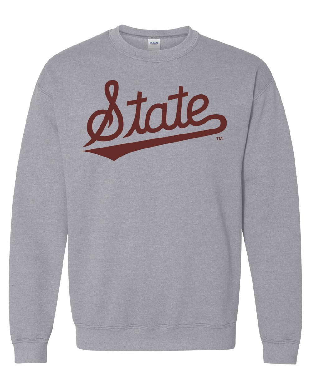 Gildan State Script Crewneck Sweatshirt