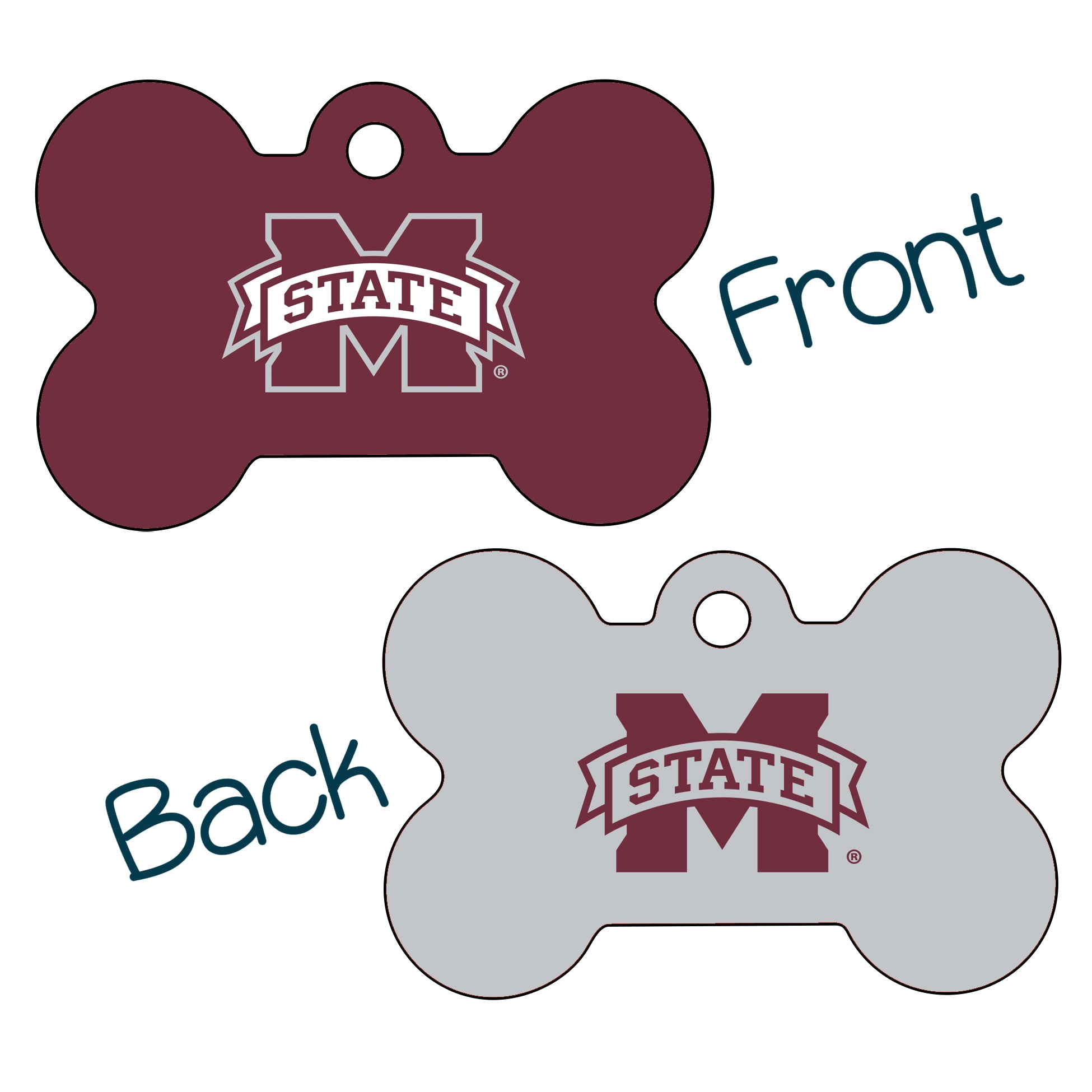 Mississippi State Dog Tag (2 sided)
