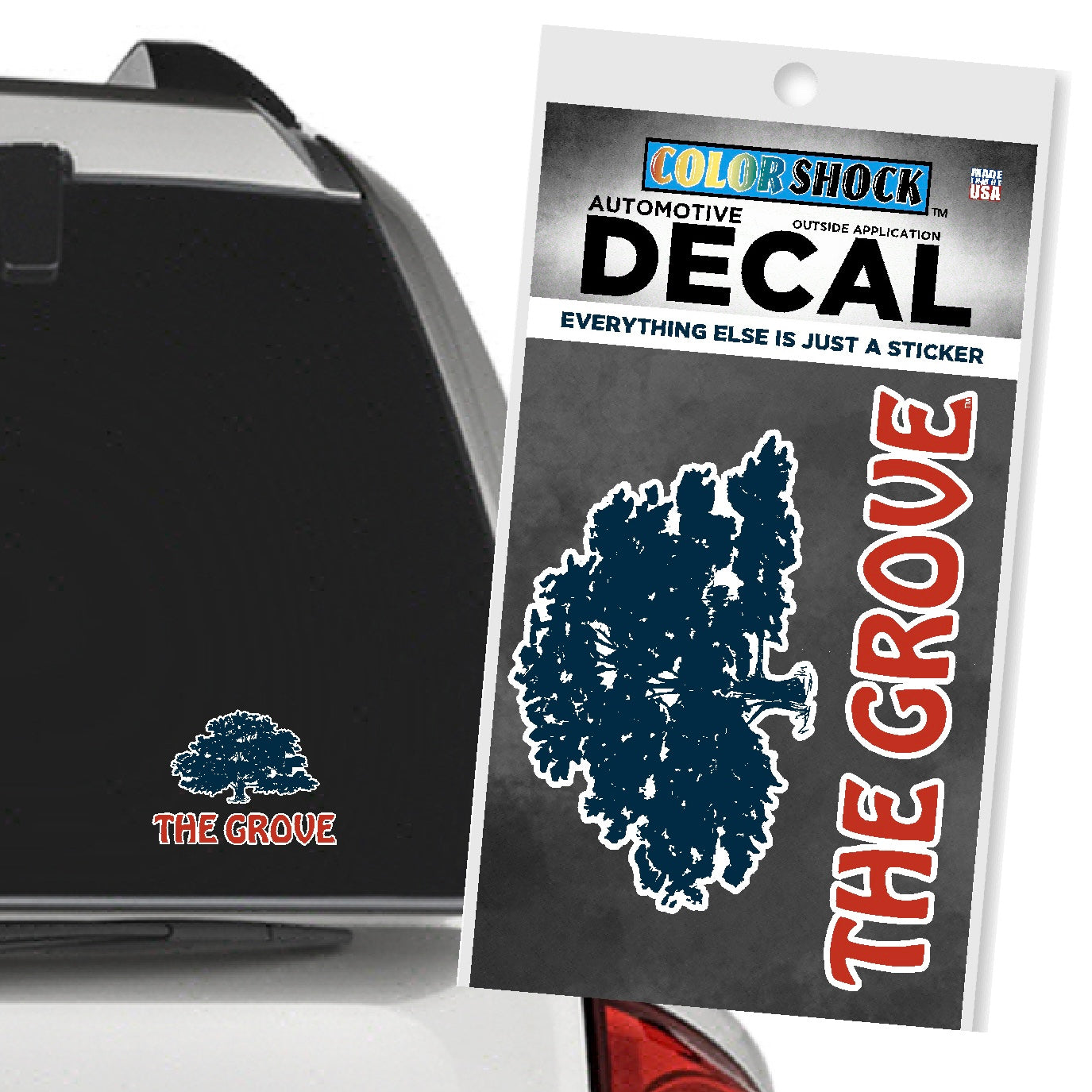 Color Shock Ole Miss "The Grove" Decal