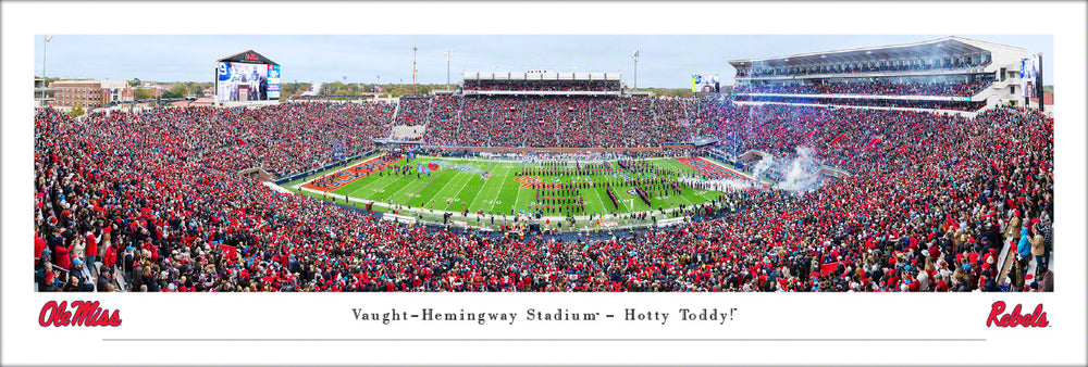 Vaught-Hemingway Stadium- Hotty Toddy Unframed Panorama