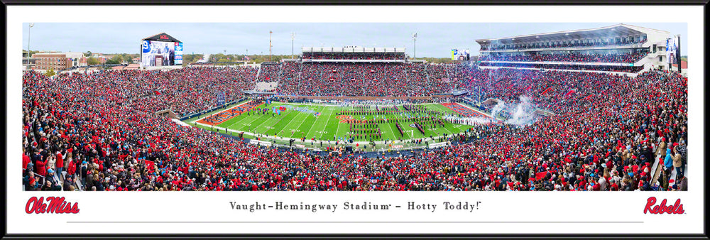 Vaught-Hemingway Stadium- Hotty Toddy Standard Frame Panorama