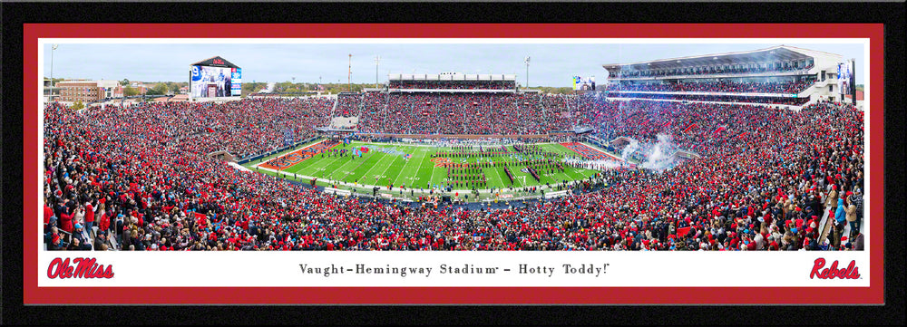 Vaught-Hemingway Stadium- Hotty Toddy Select Frame Panorama