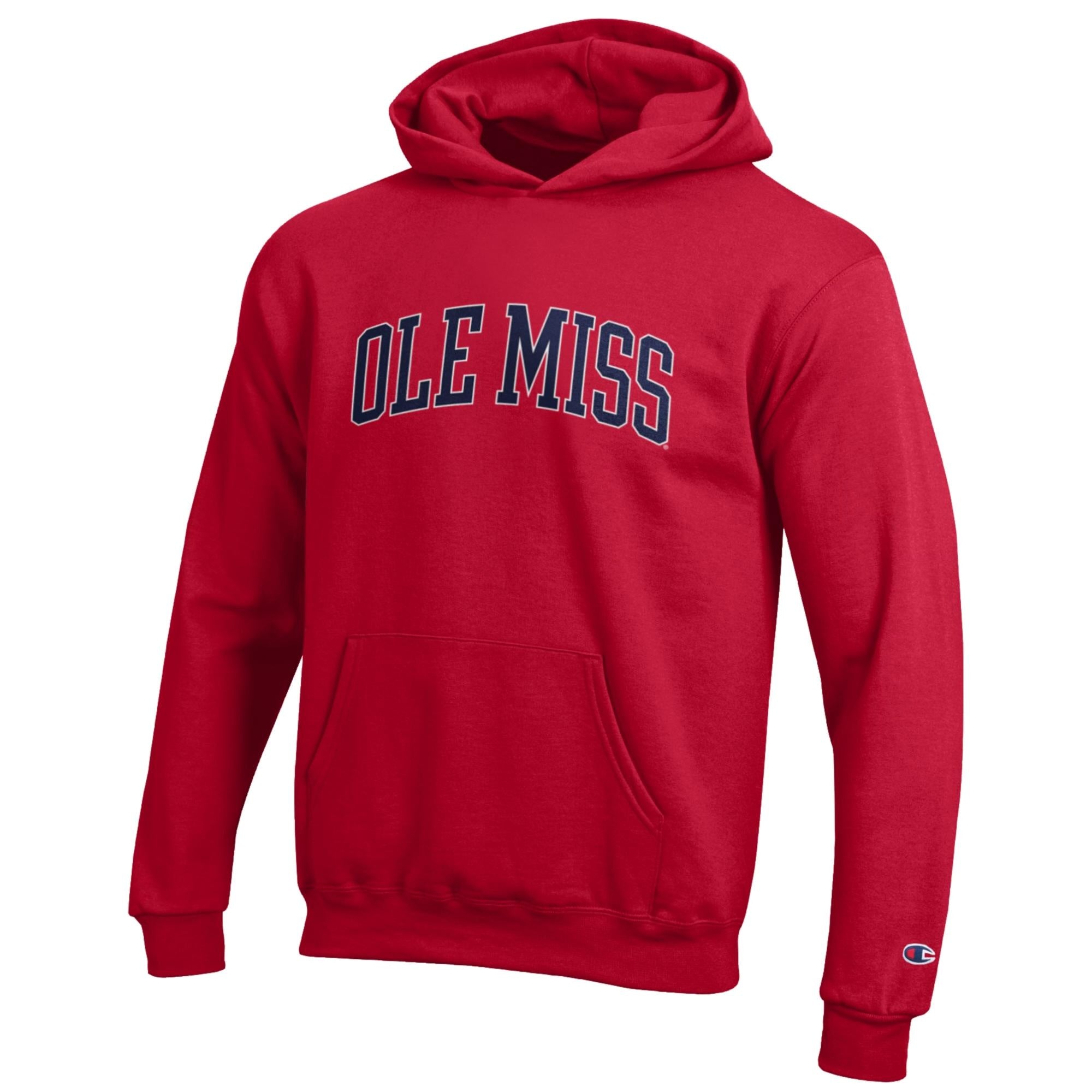 Champion Ole Miss Youth Red Hoodie
