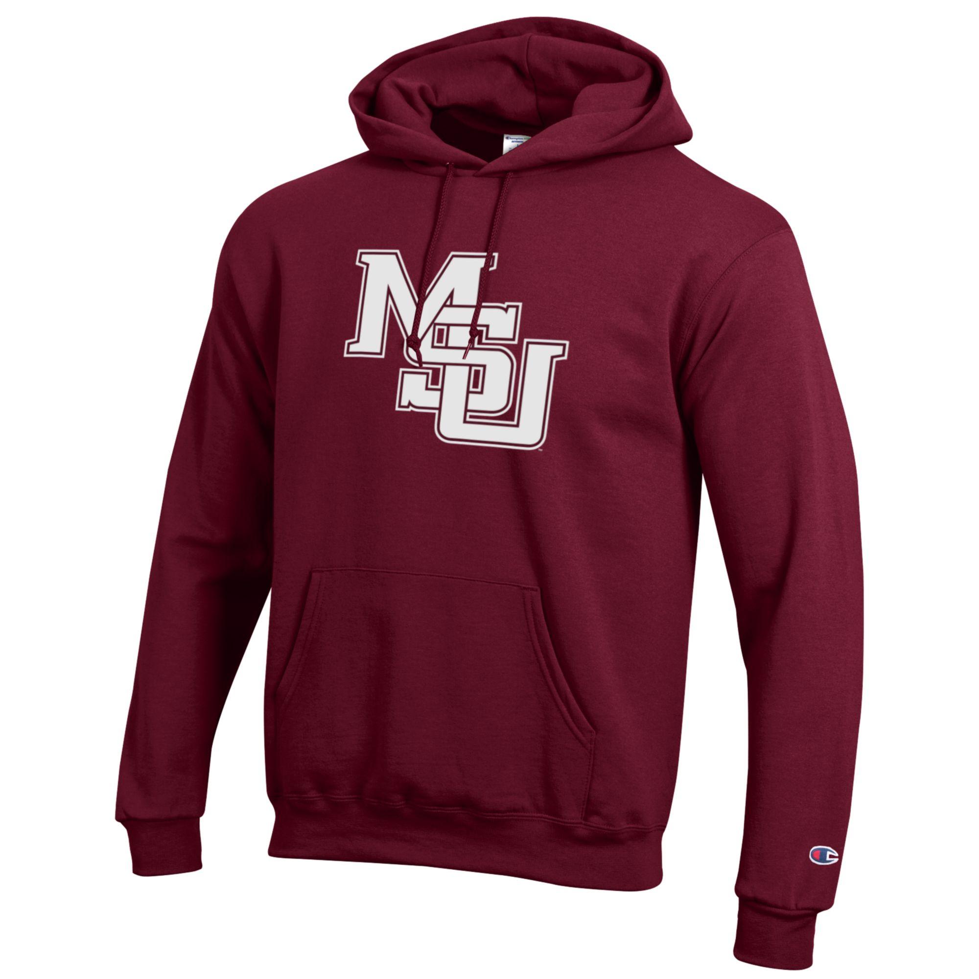 Champion Mississippi Maroon MSU interlocking hoodie