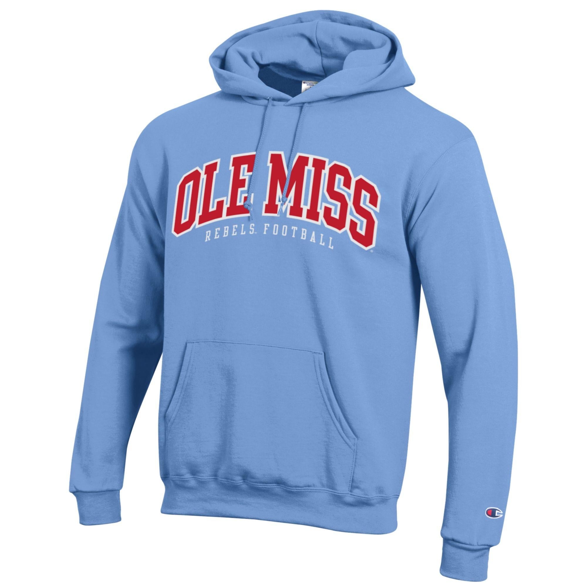 Champion Ole Miss Rebels Football Powder Blue Hoodie