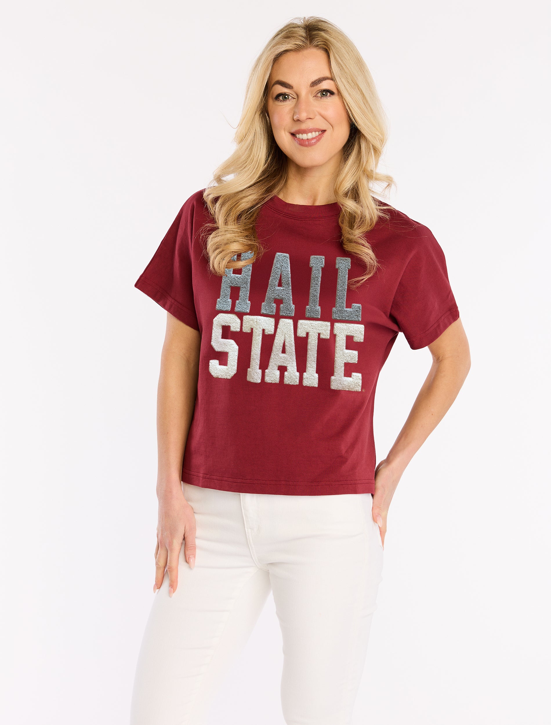 Stewart Simmons Hail State Boxy Chenille Shirt