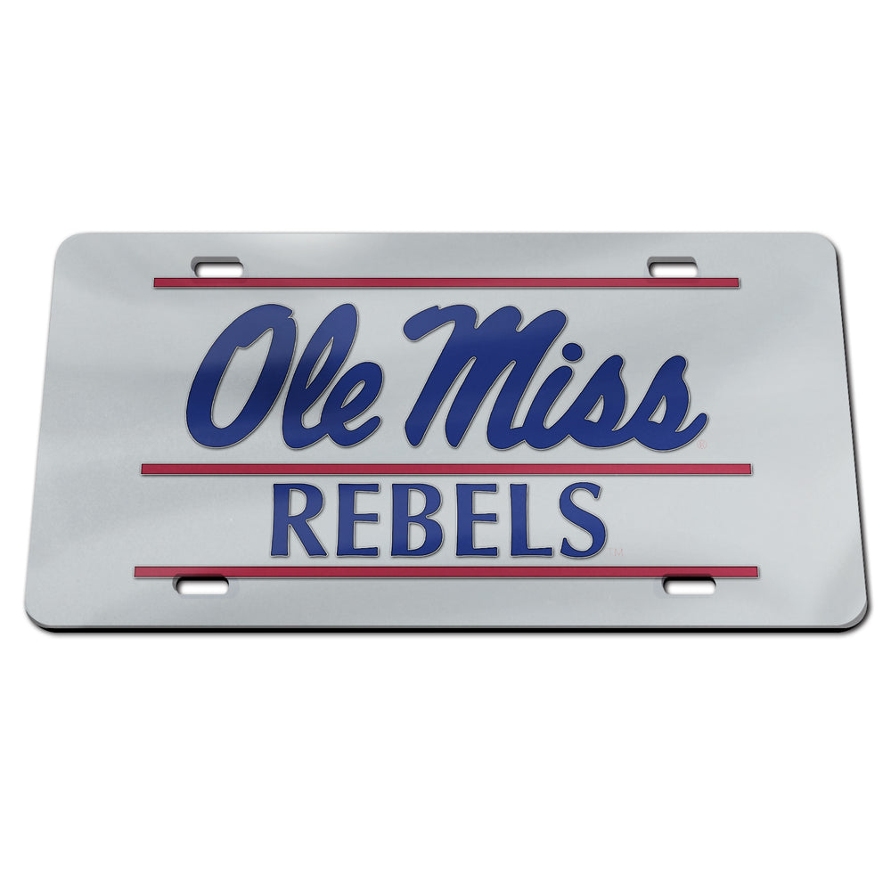Ole Miss Rebels Acrylic License Plate
