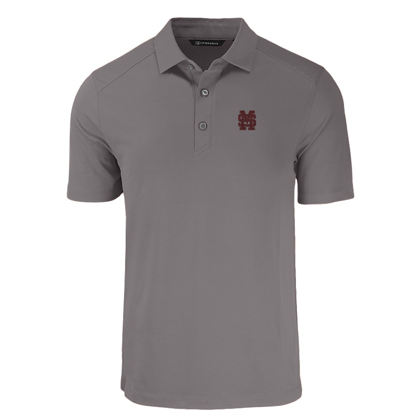 Cutter and Buck Forge Eco Stretch Dark Grey Polo with M over S logo